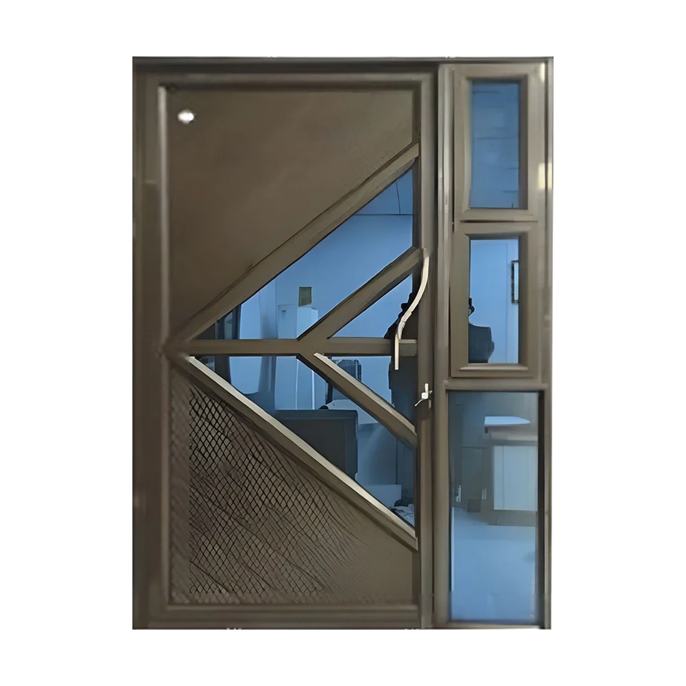 Aluminum Pivot Door Y9 Champagne