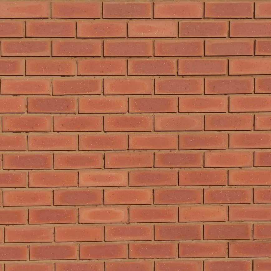 Amber Satin Face Brick – Warm Coral Satin Exterior Bricks