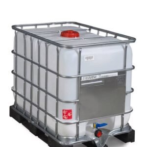 Steel-Covered 1000 L Flowbin – Chemical-Grade Containment Tank