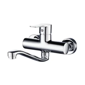 Erebus Wall-Type Sink Mixer – Chrome