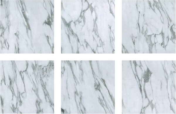 FloorPops FP3329 "Opaline" – Marble-Effect Vinyl Tiles (Pack of 10)