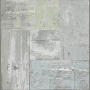 FloorPops FP3290 “Boardwalk” Vinyl Floor Tiles – Coastal Grey, Peel & Stick (10-Pack)