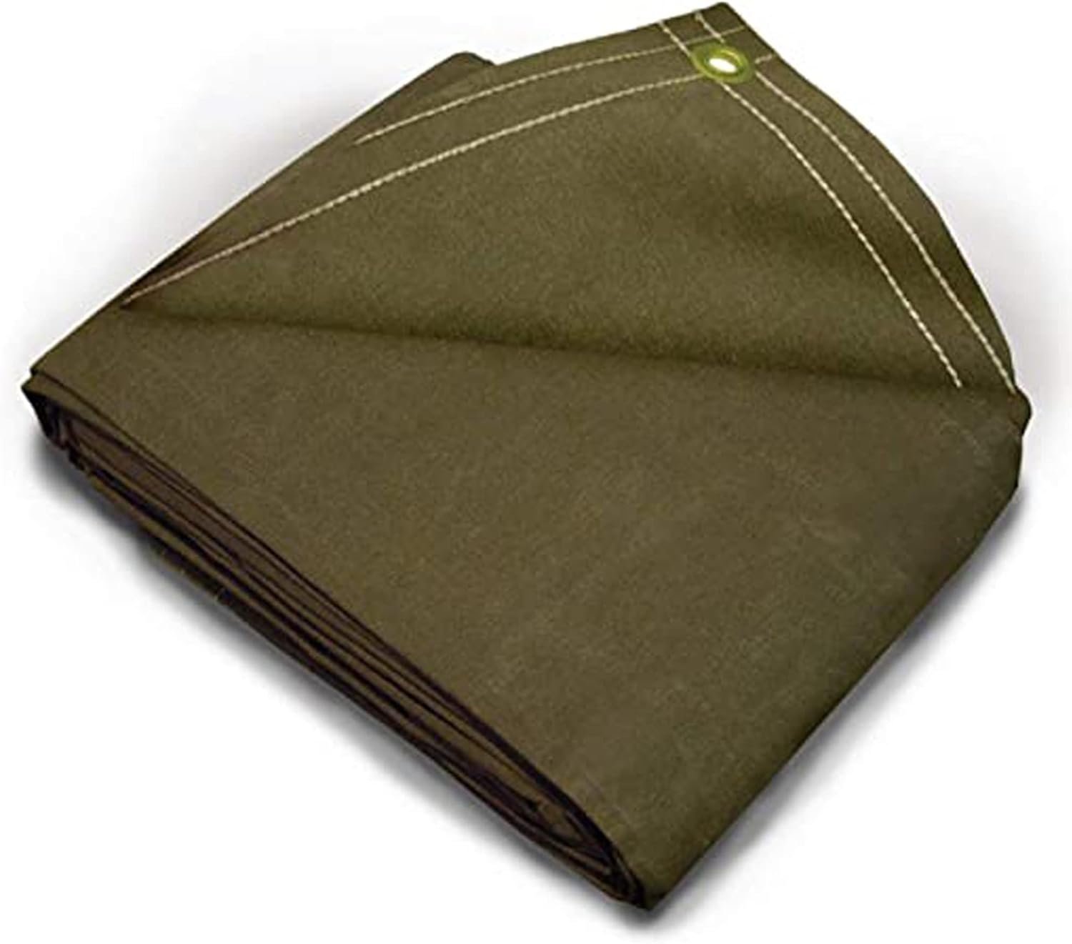 Heavy-Duty Canvas Tarp 10′ × 12′ – Strong Coverage with Brass Grommets
