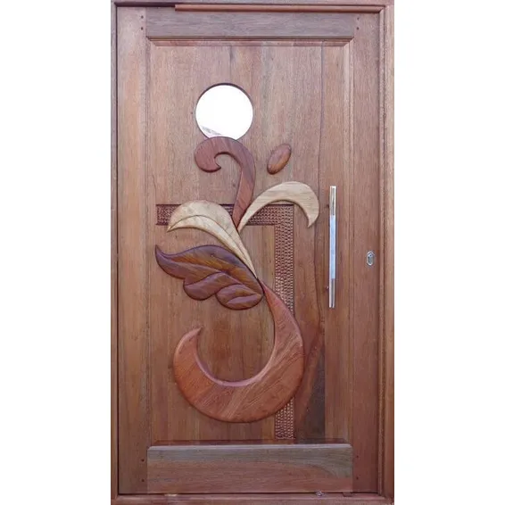 Entry Door Meranti with Frame (Prehung) B6 Pivot – Right-Hand Opening (W 1200 × H 2100 mm)