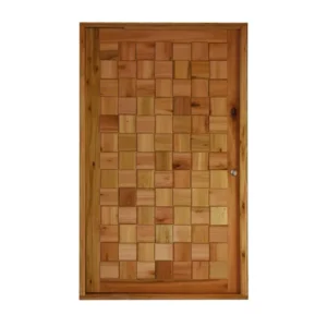 COBBLE Pivot Door – Saligna Wood Pre-Hung Pivot Combo (Approx. 1288 × 2100 mm)