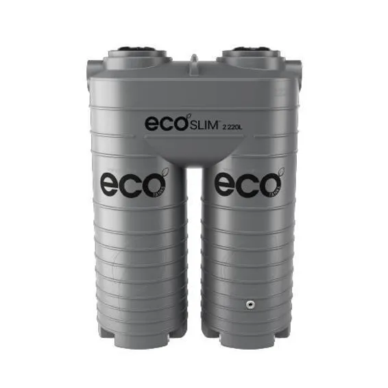 Eco Tanks Eco Slim 2220 L Vertical Water Tank – Dark Grey