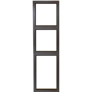 Aluminum Side Light 2 Vent IBUILD Bronze – Size W 600 × H 2100 mm