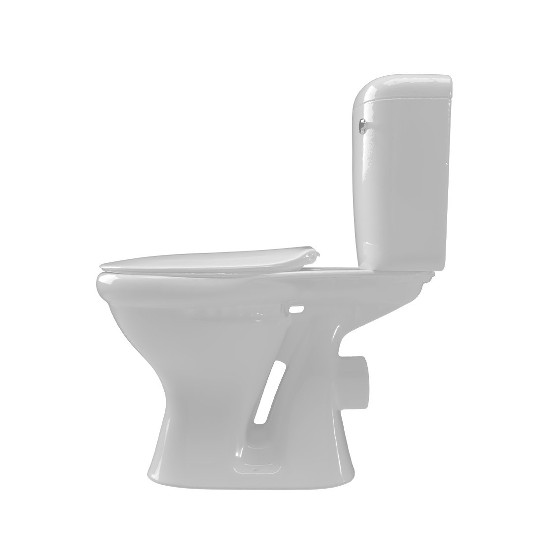 Coral White Front Flush Toilet Suite – Complete Close-Coupled Set