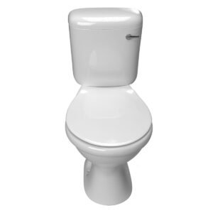 Coral White Front Flush Toilet Suite – Complete Close-Coupled Set