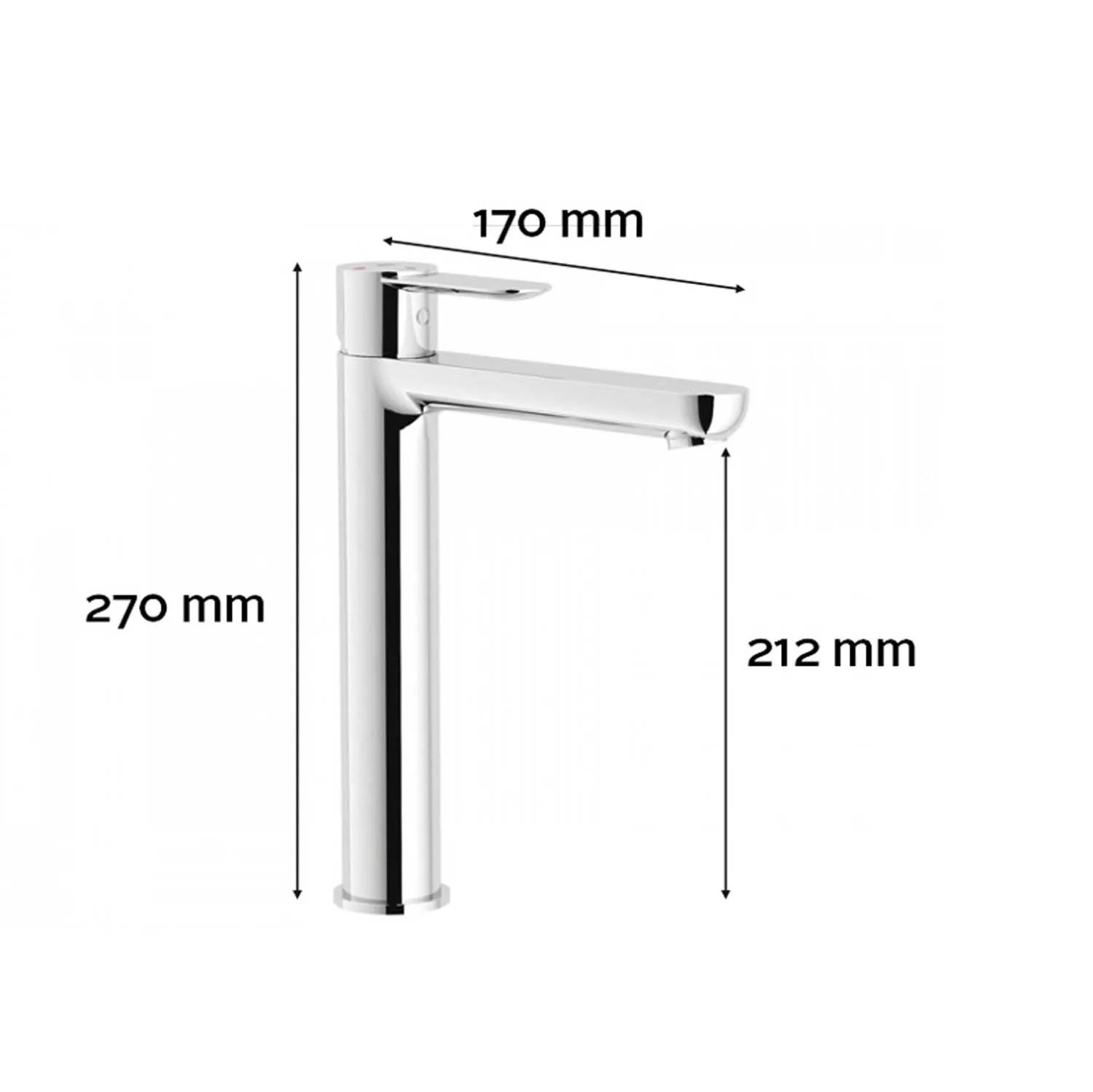 Tivoli Da Vinci Chrome Eco Tall Basin Mixer Tap