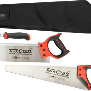Torkcraft 3pc Saw Set – Hand, Back & Job Saw with Nylon Bag