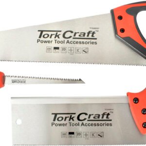 Torkcraft 3pc Saw Set – Hand Saw, Back Saw & Job Saw Blister Pack
