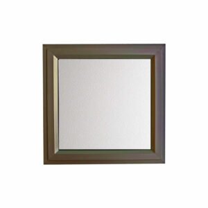 600 × 600 Clear Aluminum Window – Bronze Frame Window with Clear Glass