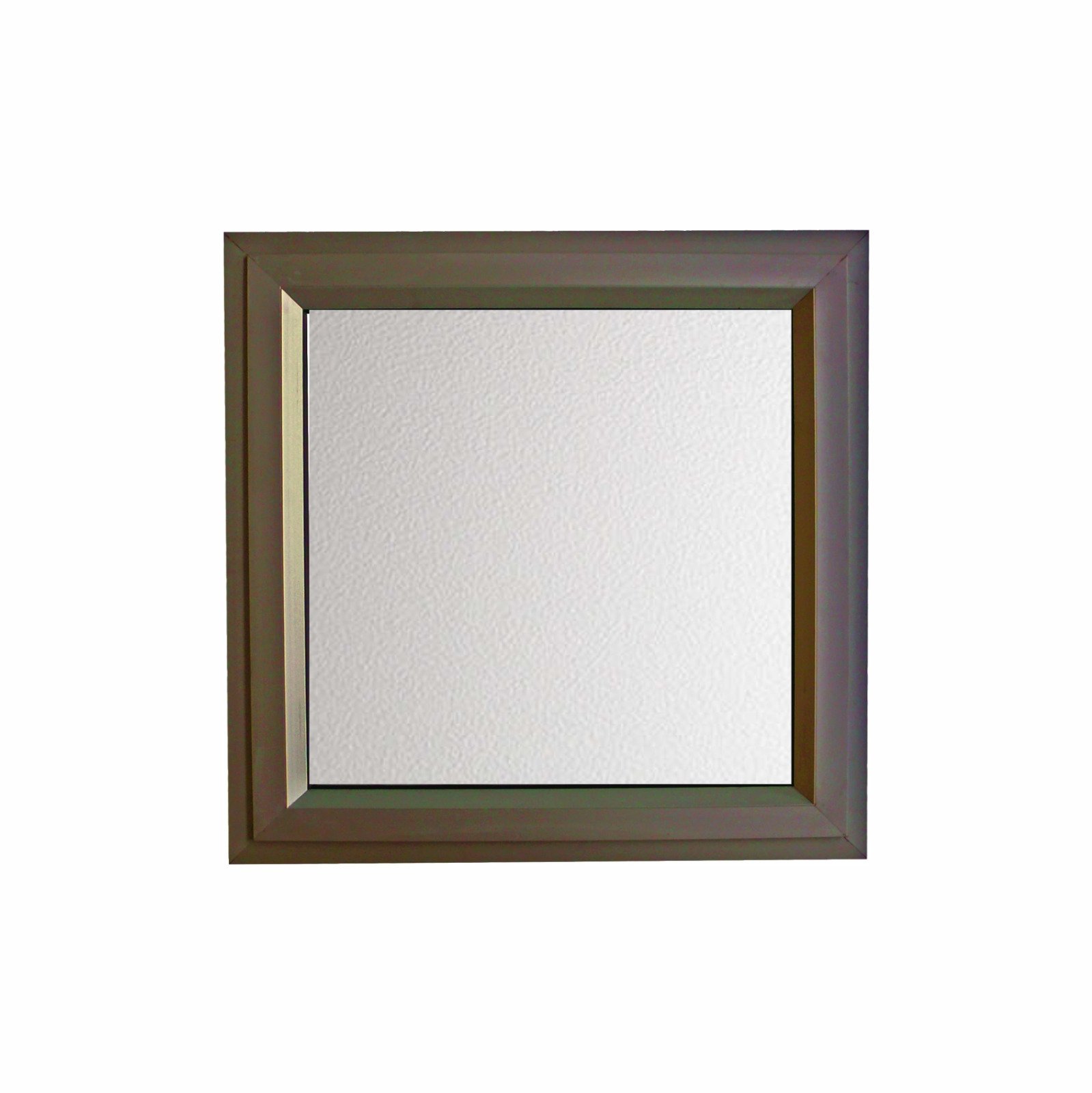 600 × 600 Clear Aluminum Window – Bronze Frame Window with Clear Glass