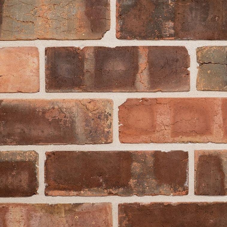 Industrial Blend Brick Slip Tile – Box Covers 1.2m² – Rustic Exposed Brick Finish