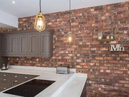 Industrial Blend Brick Slip Tile – Box Covers 1.2m² – Rustic Exposed Brick Finish