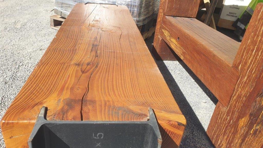 New Zealand Oregon Bench Seat with Metal Legs
