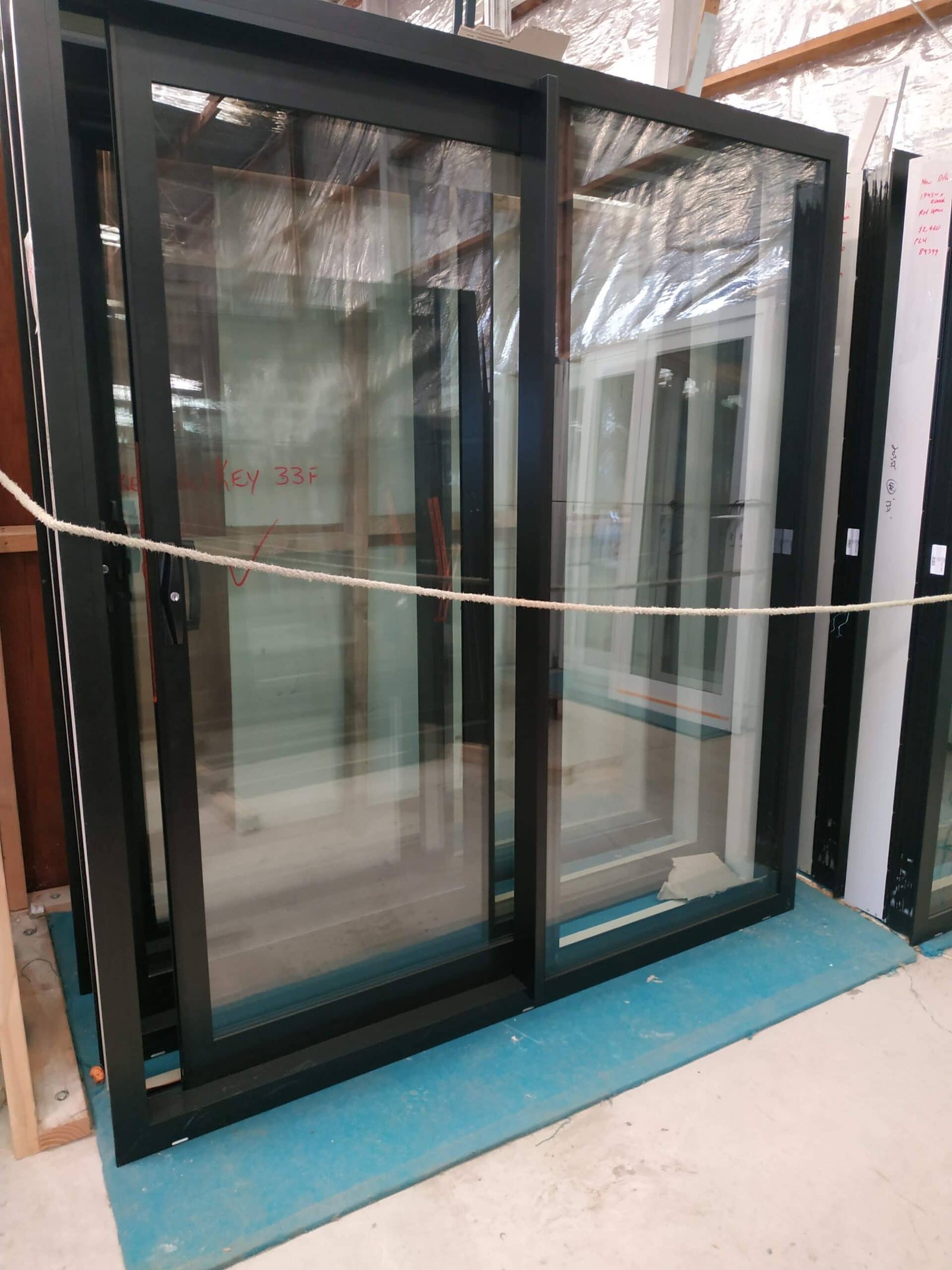 Ebony Double Glazed Sliding Door 1795×2000 – Aluminum Patio Door