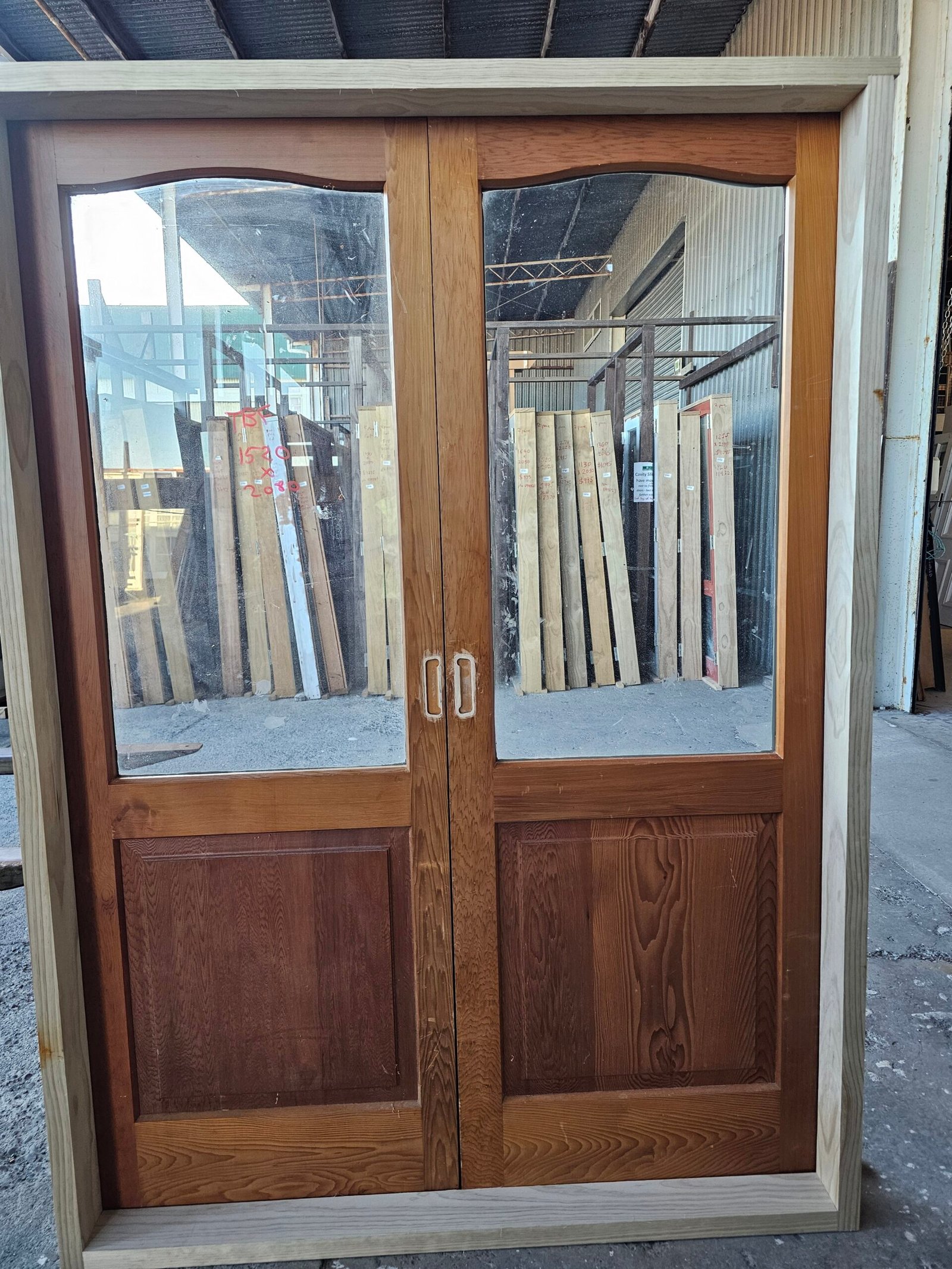 External Cedar 1 Panel 1 Pane French Door