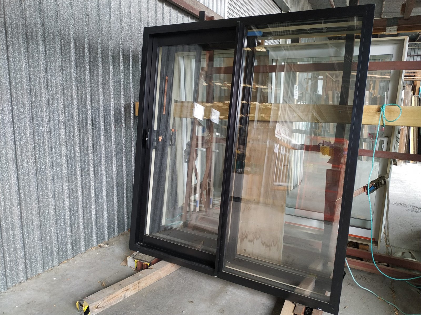 Ebony Double Glazed Sliding Door 1795×2000 – Aluminum Patio Door