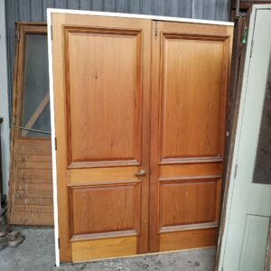 Internal Cedar 2 Panel French Door – Solid Timber Double Door Set