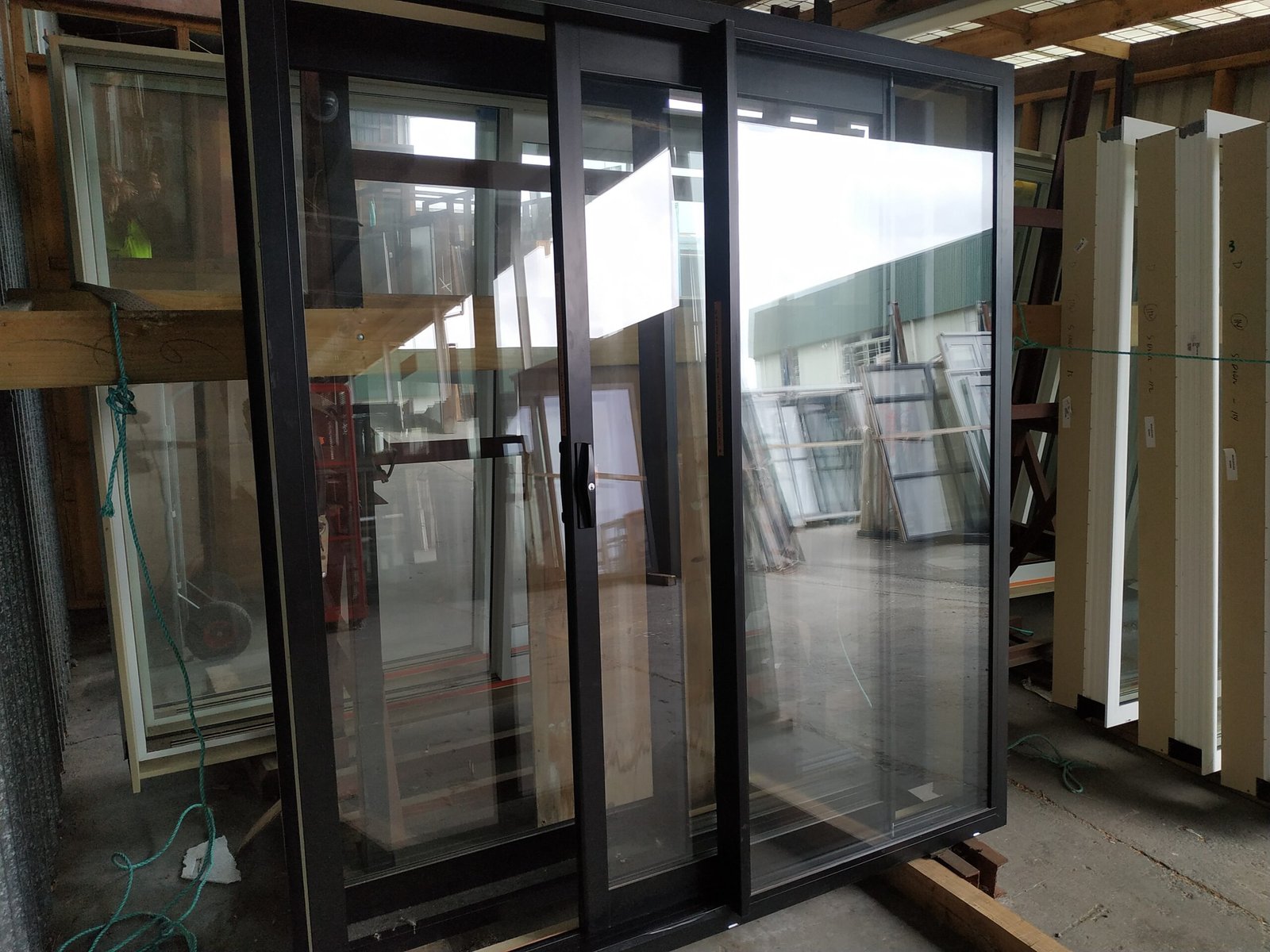 Ebony Double Glazed Sliding Door 1795×2000 – Aluminum Patio Door