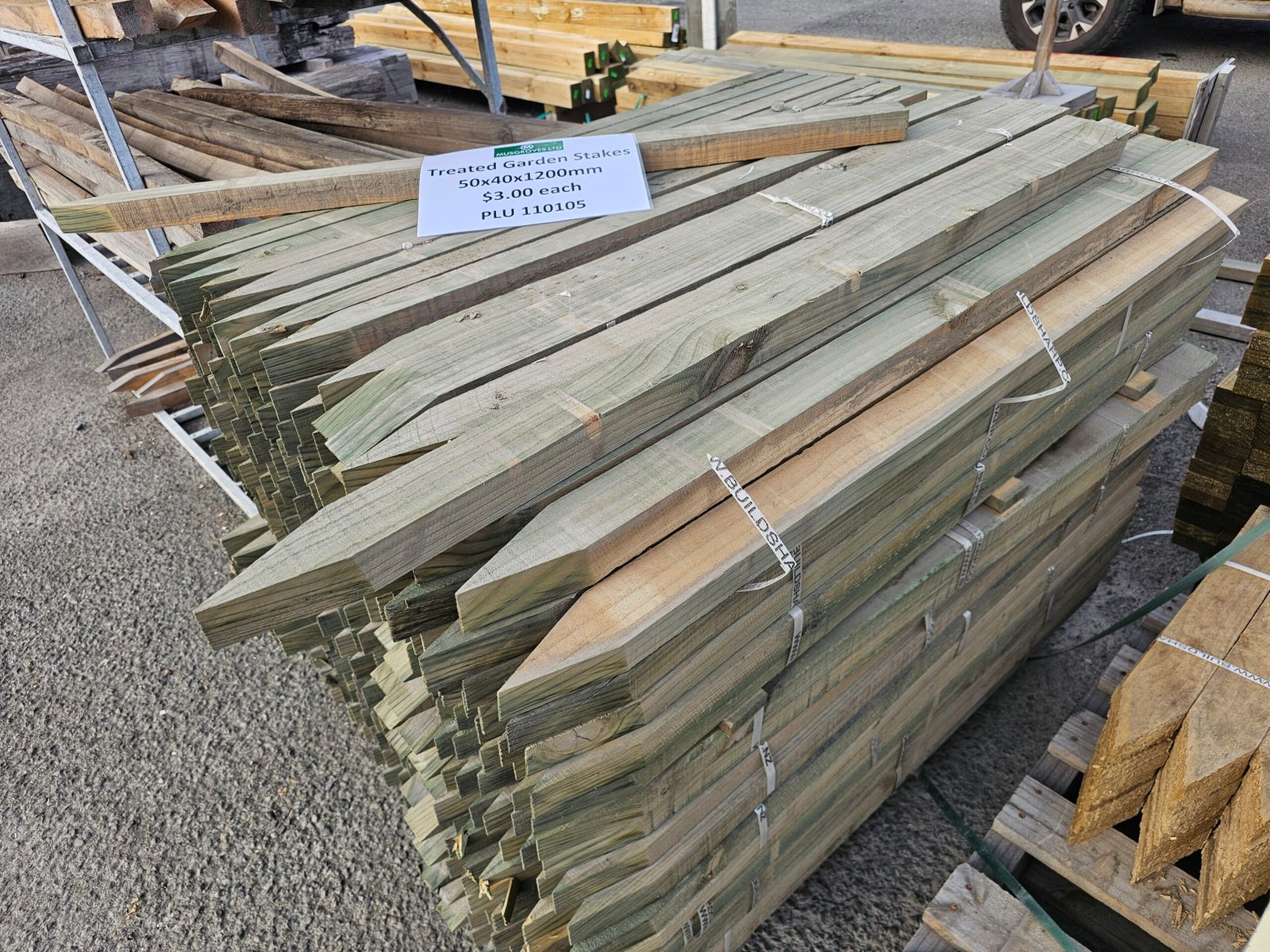 Pine Garden Stake NEW 50x40