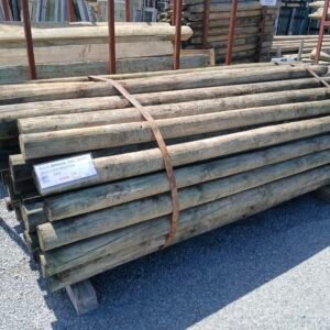 Pine Round H4 Post 90-120mm x 2400mm Long