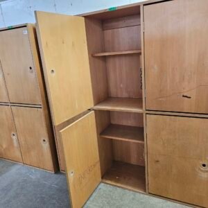 Wooden Locker Bank of 6