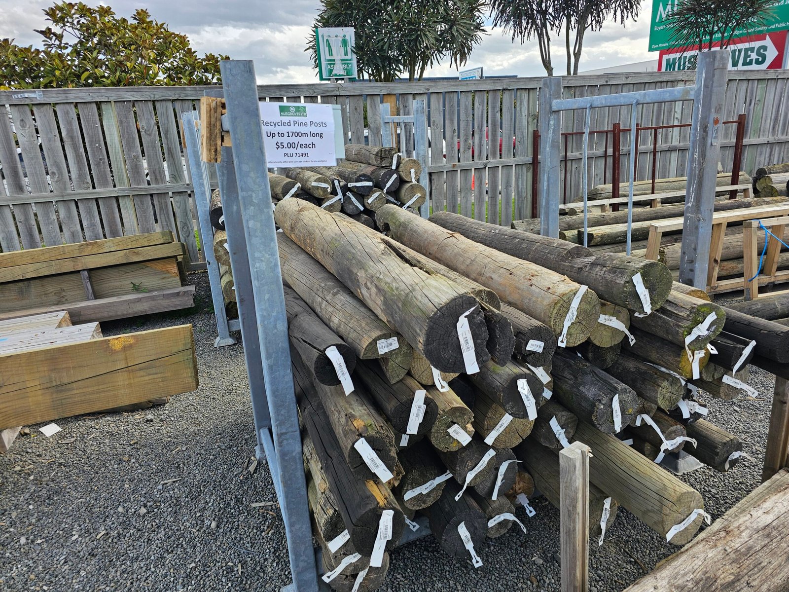 Recycled Half Round or Poles – Misc Sizes