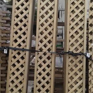 Framed Diagonal Trellis 2400 × 300 – Timber Fence Topper & Garden Trellis Panel
