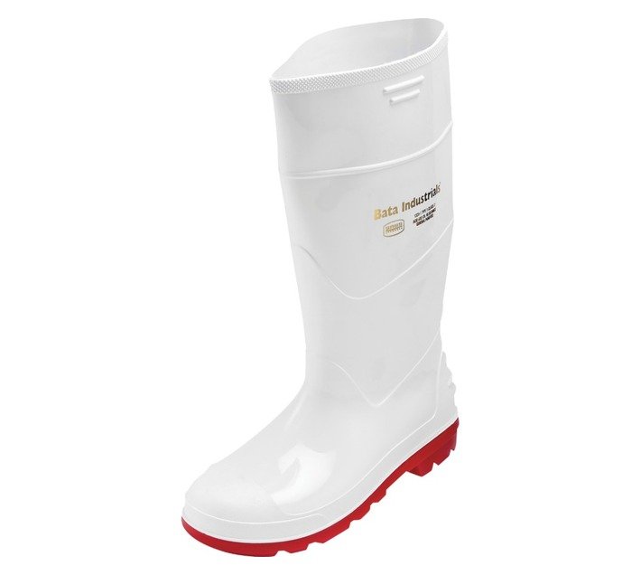 Bata Jobber Gumboot White and Red Size 11 — SA Home Builder Store
