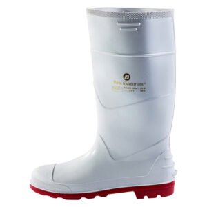 Bata Jobber Gumboot White and Red Size 5 — SA Home Builder Store