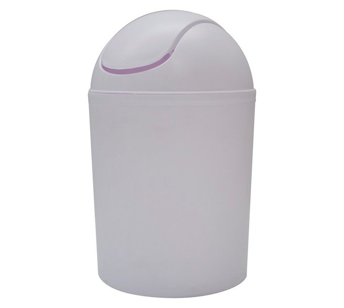 Bathroom Basics Plastic Dust Bin White — SA Home Builder Store