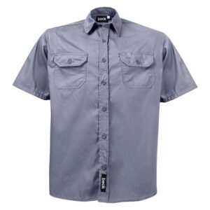 Beck Cotton Short Sleeve Shirt Grey S — SA Home Builder Store