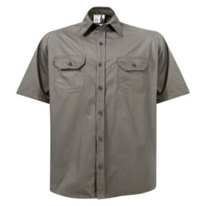 Beck Cotton Short Sleeve Shirt Olive S — SA Home Builder Store