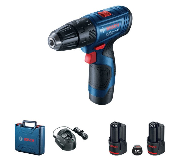 Bosch Professional 12 V Cordless Impact Drill - 13 mm Chuck (Kit) GSB 120-LI — SA Home Builder Store