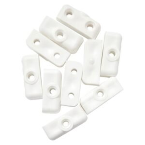 Builders 10 x Modesty Blocks White 32 x 11 x 13 mm — SA Home Builder Store
