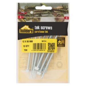 Builders 10 x Tek Screws 12 x 85 mm — SA Home Builder Store