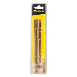 Builders 150 mm Straight Barrel Bolt Polished Brass — SA Home Builder Store