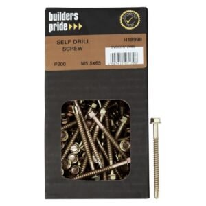 Builders 200 x Self Drilling Screws 12 x 65 mm — SA Home Builder Store