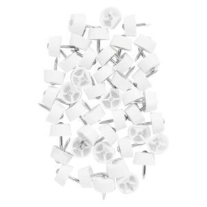 Builders 40 x Shelf Support Nails White 10 x 10 x 18 mm — SA Home Builder Store