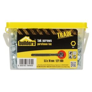 Builders 600 x Hex Head Tek Screws 5.5 x 16 mm — SA Home Builder Store