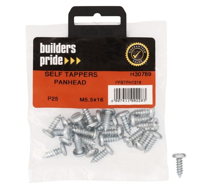 Builders Self Tap Panhead M5.5 x 16 mm — SA Home Builder Store