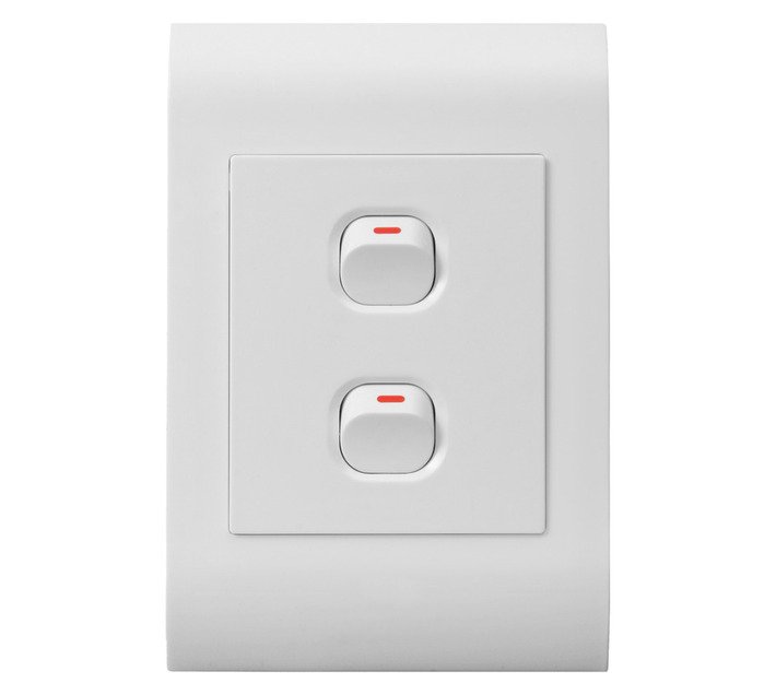 Builders Switch 2 Lever White — SA Home Builder Store