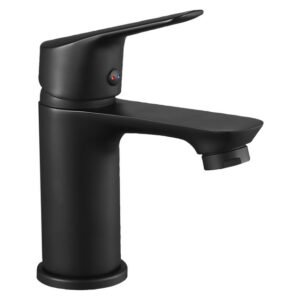 Builders Trend Basin Mixer Matt Black - Single-Hole Bathroom Tap With Ceramic Disc — SA Home Builder Store