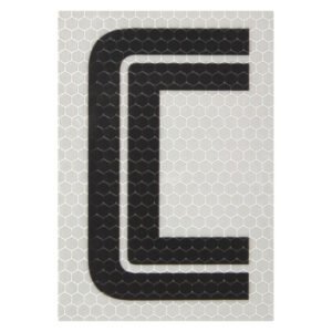 Builders Vinyl Reflective Letter C White - Exclusive to Builders — SA Home Builder Store