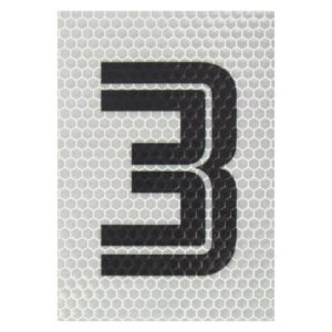 Builders Vinyl Reflective Number 3 White - Exclusive to Builders — SA Home Builder Store