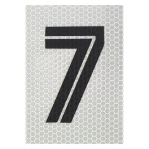 Builders Vinyl Reflective Number 7 White - Exclusive to Builders — SA Home Builder Store