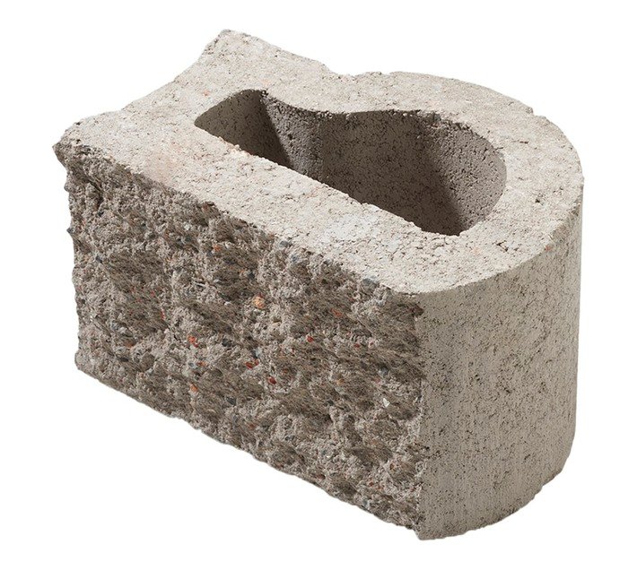 Cape Brick Greenlock DIY Retainer Wall Block Grey 290 x 190 x 190 mm — SA Home Builder Store